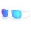 Oakley OO417 07 Ανδρικά Γυαλιά Ηλίου Τετράγωνα Κοκάλινα Λευκά με Μπλε Polarized Καθρέπτη Φακό