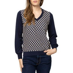 Γυναικείο Calishaw26 Μακρυμάνικο T-shirt Navy Μπλε Heavy Tools T15056-GEOMETRIC