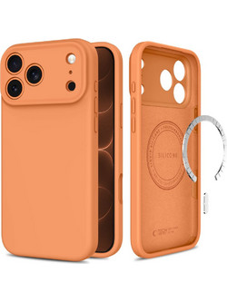 Tech-Protect Silicone MagSafe Θήκη Cosmic Orange (iPhone 18 Pro Max / 17 Pro Max)