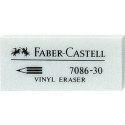 Faber-Castell Γόμα για Μολύβι Βινιλίου PVC-free 188730 Λευκή