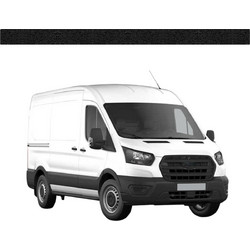 GrizzGlass HeavyDuty Black Left Cargo Door Sill Protective Film Ford Transit (2020-2026)