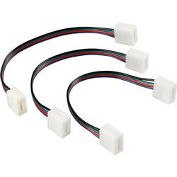 ΑΝΤΑΛΛΑΚΤΙΚΗ ΦΙΣΑ CONNECT-2 ΜΕ 4 PIN ΓΙΑ ΤΑΙΝΙΑ LED RGB 16cm 3 ΤΕΜ