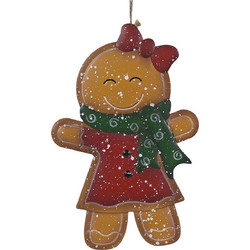 Κρεμαστό Χριστουγεννιάτικο Gingerbread Μεταλλικό 41cm