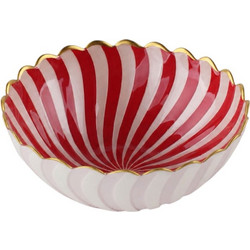 Χριστουγεννιάτικο Μπωλ Bonbon 839056 15cm White-Red Marva