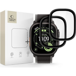 Tech-Protect Glass Ring 2 τεμαχίων από σκληρυμένο γυαλί για Apple Watch Ultra 49 mm - μαύρο Μαύρο