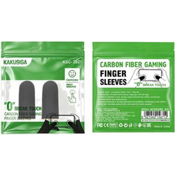 KAKUSIGA KSC-2821 Καλύμματα δακτύλων gaming από ανθρακονήματα / Carbon Fiber Gaming Finger Sleeves - Χρώμα : Μαυρο