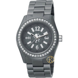 Esprit Disco Glam Grey Γυναικείο Ρολόι με Μαύρο Μεταλλικό Μπρασελέ EE900172010
