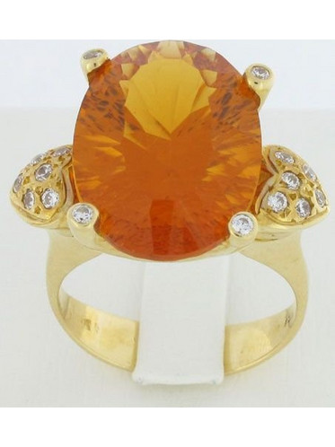 Δαχτυλίδι Χρυσό 18 Καράτια Με Citrine